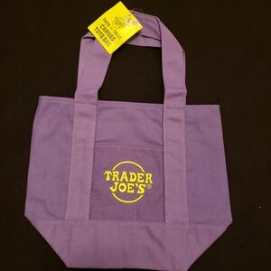 Trader Joe's mini Canvas Tote Bag